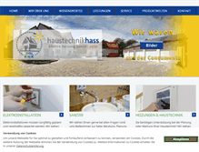 Tablet Screenshot of haustechnik-hass.de